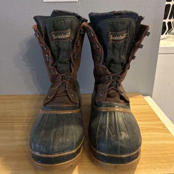 Timberland Mens 11 Insulated Duck Boots 24086 Removable Wool Rayon Inserts - Picture 3 of 11